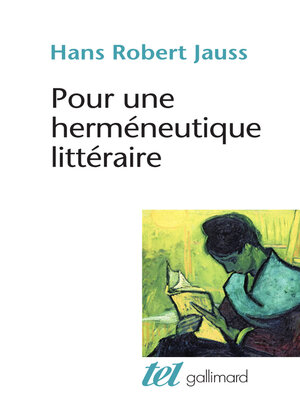 cover image of Pour une herméneutique littéraire